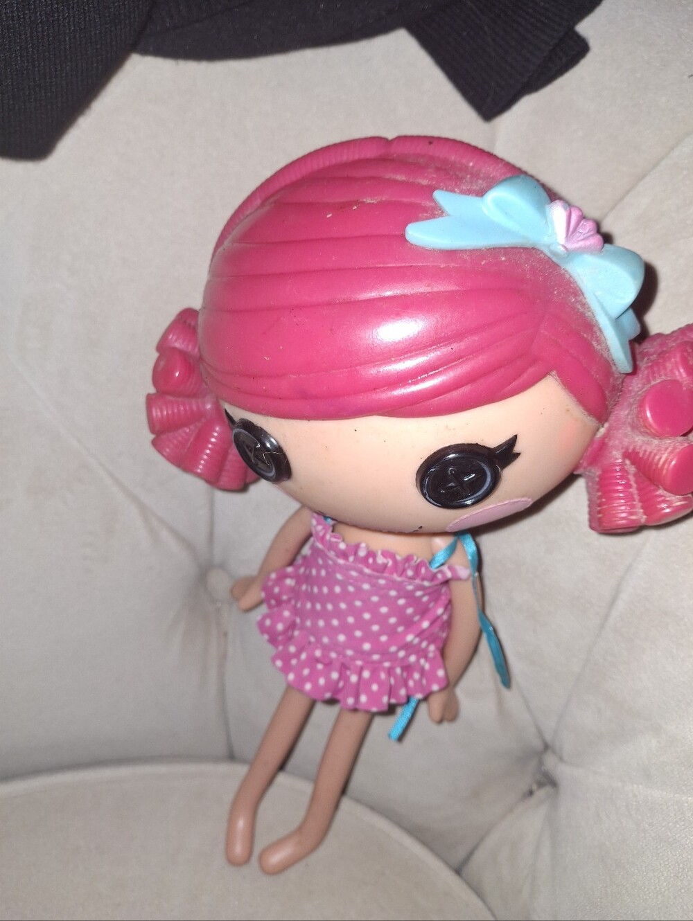 Lalaloopsy 11 Inc Pink Polka Dot Girls' Fashion Doll with Blue Bow